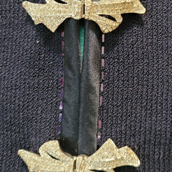 St. John By Marie Gray Evening Navy Blue Santana Knit Size 6 Jacket Evening Wear - Picture 3 of 5